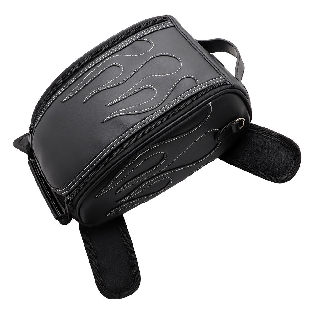 Motorcycle PU Leather Waterproof Oil Fuel Tank Magnetic Travel Bag for Honda CM500 Yamaha Suzuki Harley Sportster BMW