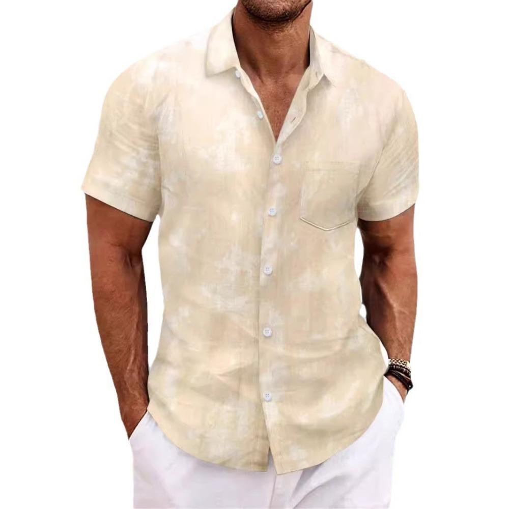 Summer Collar Short Sleeved Men's Casual Sports Shirt