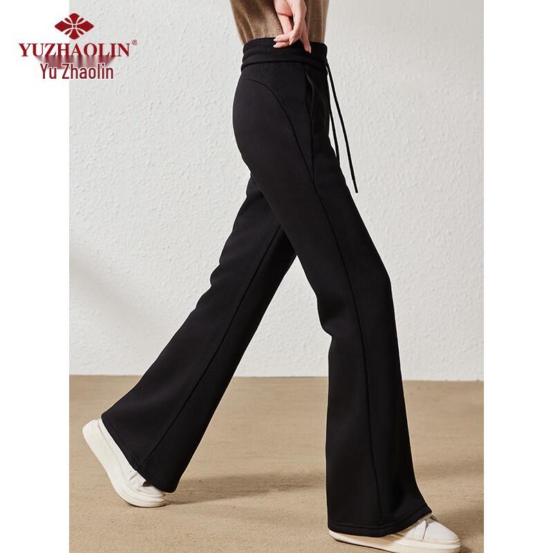 Yuzhaolin Women's High-Waist Stretchy Flared Casual Pants