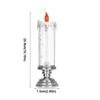 Battery Operated LED Candle Light Multi-color Gradient Swirling Glitter Simulation Candles Lights Glitter Crystal