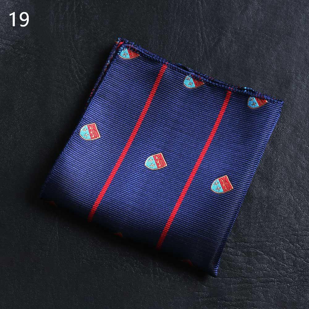 Fashion Paisley Pocket square embroidery Hankies Chest Towel Men handkerchief