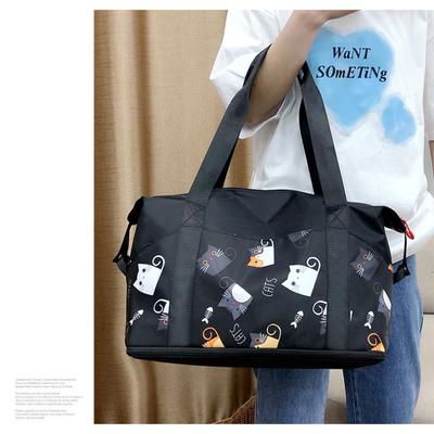 Textured Handbag with Wet and Dry Separation To Expand Capacity Waterproof Men's Travel Trend Fitness Bag