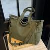 Einfache Cord-Tragetasche Crossbody-Tasche für Damen Pendler Große Kapazität Damen-Schultertaschen College-Mädchen Damen-Reisehandtaschen