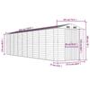 Garden Shed Brown 191 x 810 x 198 cm Galvanized Steel