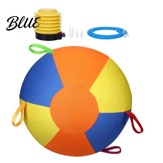 Interactive Dog Ball Herding for Dogs Calming with Cover Handle Inflatable Training Anti-burst Toy Large Breeds Small Medium Active Play Exercise