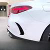 Used for Mercedes-Benz W205 C-class C200 300 exterior modification rear wind knife decoration bright strips, 2015-2021 QL1