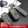 Para VOLKSWAGEN VW Capa de Couro para Chave de Carro Shell Para Volkswagen VW Polo Tiguan Passat Golf 4 5 Jetta Beetle Scirocco Chaveiro Automático