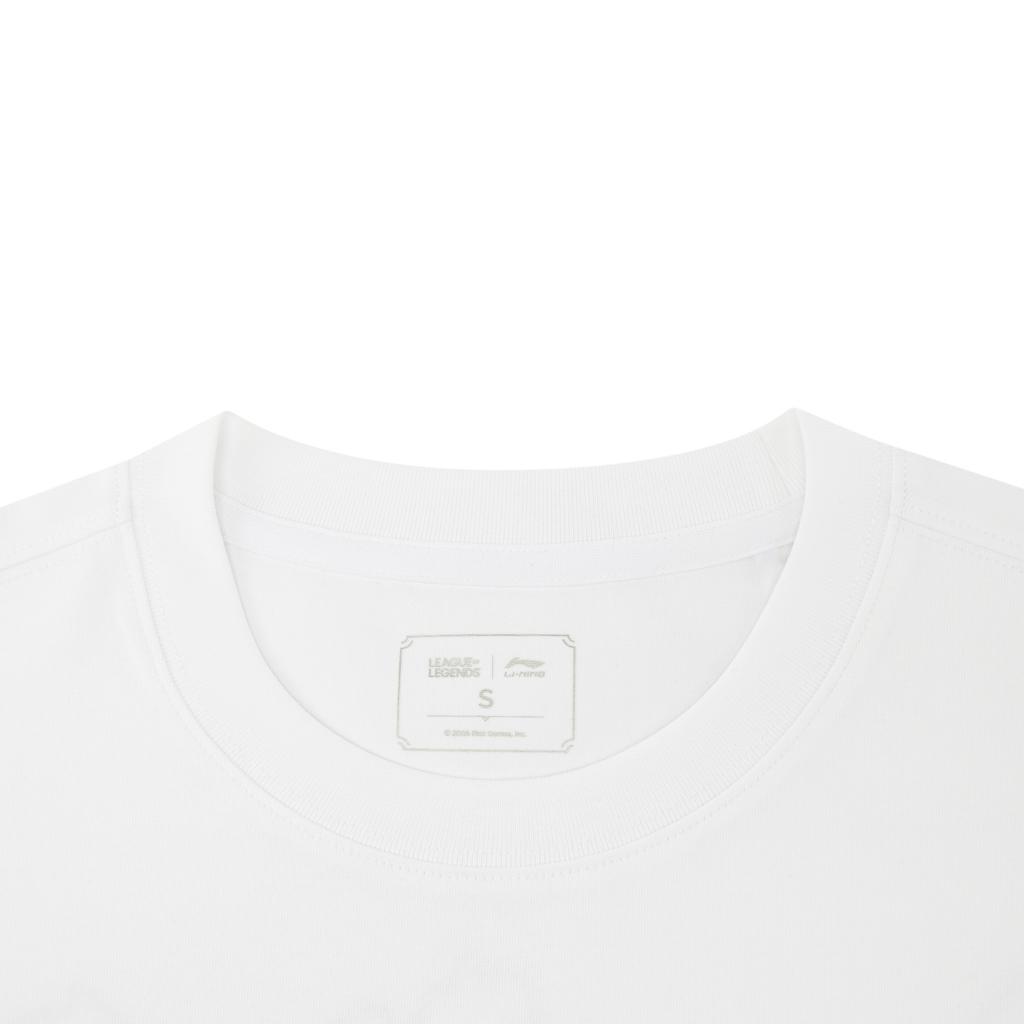 Li-Ning Comfortable Versatile Round Neck Letter Print Short Sleeve T-Shirt Unisex Tops AHSWD31-2