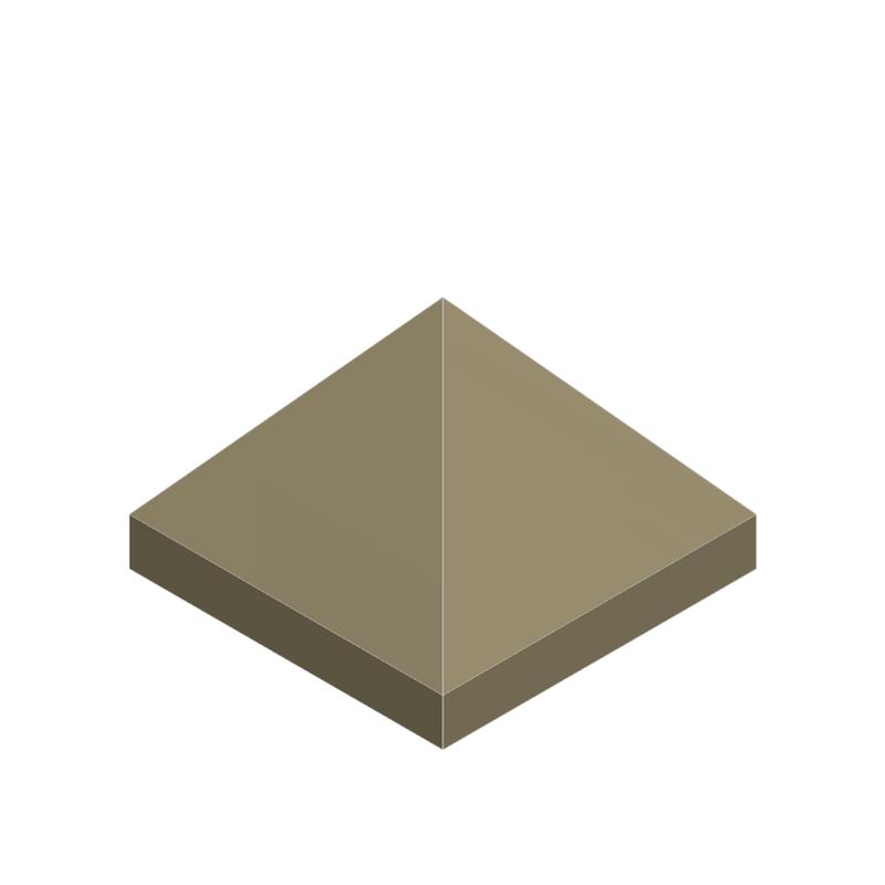 10pcs 22388 Particles Quadruple Convex Pyramid Block Moc Accessories Works With featuring Brick DO IT YOURSELF Children's Playthings