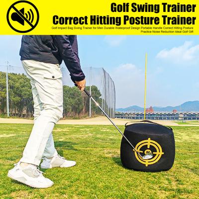 Golf Darbe Çantası Sessiz Golf Vuruş Eğitmeni Taşınabilir Güç Vuruş Çantası Erkekler İçin İç Mekan Dış Mekan Golf Uygulama Aracı