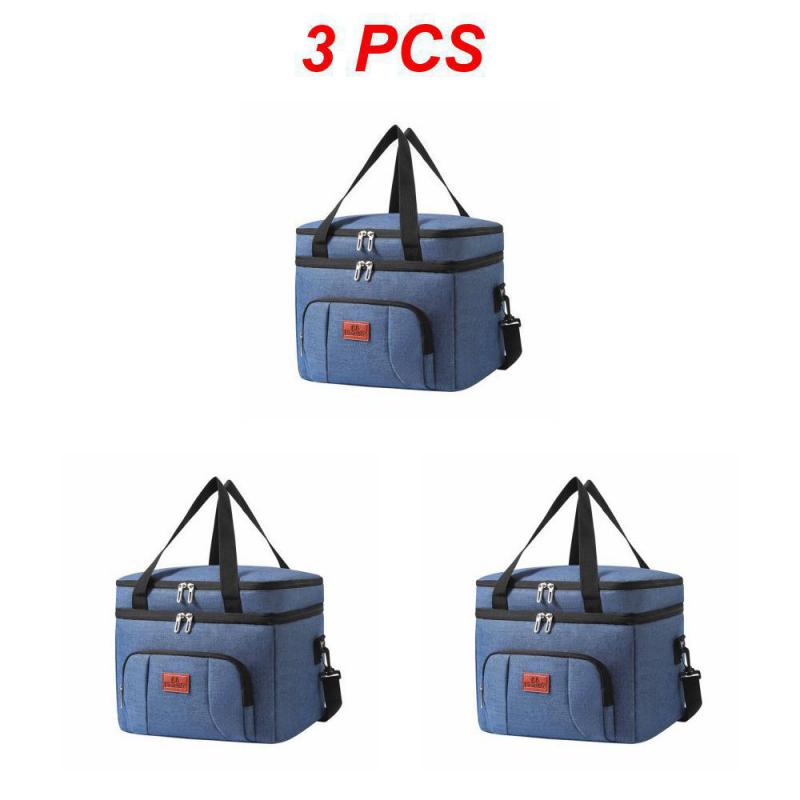 3 Stück 10/20L Kühltasche mit Hartschale Große isolierte Picknick-Lunchtasche Box Kühltasche für Camping Grillen Familie Outdoor
