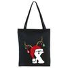 Christmas 26 English Letter Printing Tote Bag Shoulder Bag Women's New Large Capacity Go Out Portable