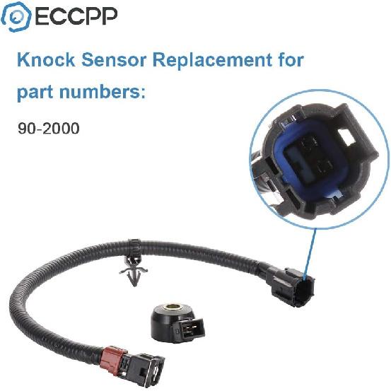 

ECCPP Knock Detonation Sensor with Harness compatible with 1995-2004 for Nissan Pickup 1995-1998 for Nissan 200SX 1991-1998 for Nissan 240SX