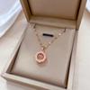 Ring Smart Light Luxury Temperament Gorgeous Full Diamond Necklace Women'S Versatile Collarbone Chain Titanium Steel Chain