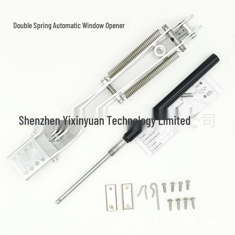 Solární otvírač oken skleníku s tepelnou expanzní podporou