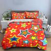 Colorful Star Pattern Gift Set Multiple Sizes Kid'S And Adults' Bedroom Exquisite 3Pc Bedding Set, Gift