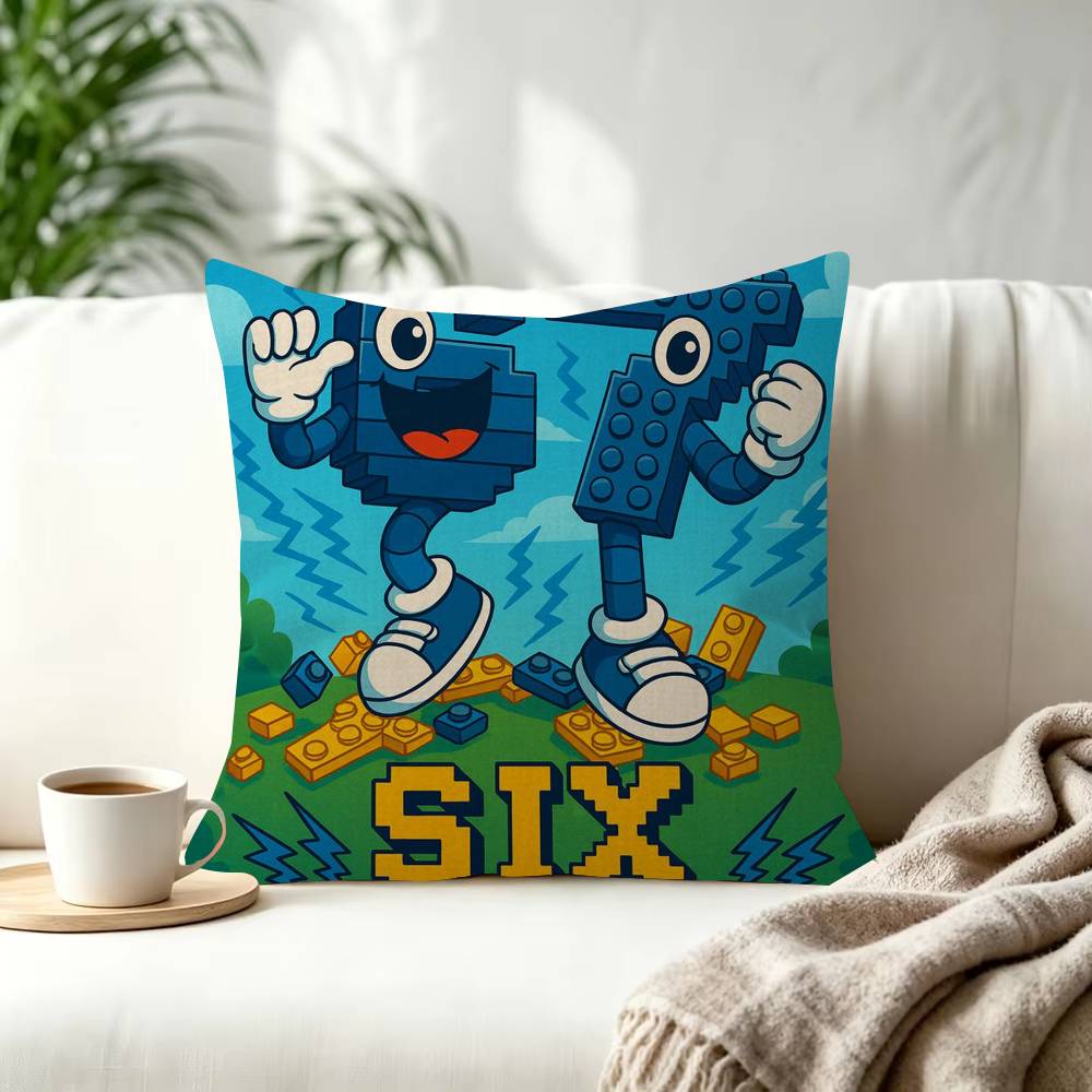 Cartoon Six Seven Cushion Decorative Room Aesthetics Pillow Case Home Decor Bedroom Sofa Bed Pillow Cover x