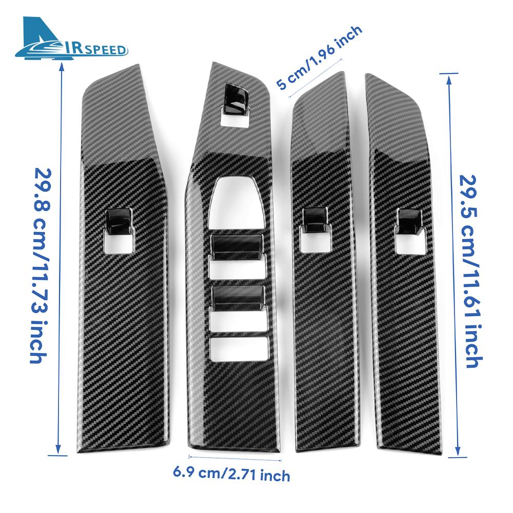 Carbon Fiber Style Window Switch Panel for BMW X3 G48 G45 2025-