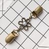 Vintage Europäischer & Amerikanischer Schalclip: Damen Diamantpullover, Schal, Brosche & Kragen Legierungsaccessoires