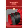 Mei Mary [first layer cowhide] men's stylish belt, festive black and red single belt, waist belt, belt without buckle