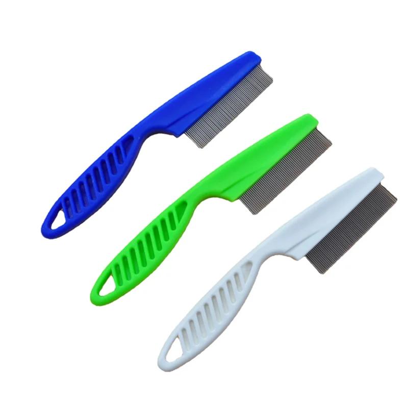 Protect Flea Comb For Dog Cat Hair 304 Stainless Steel Deworming Brush Fur Shedding Grooming Comb Comfort Cleaning Tool