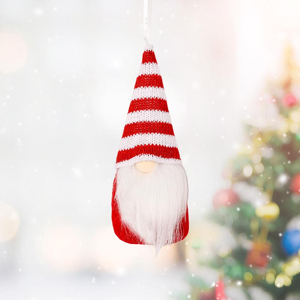 Creative Knitted Rudolph Pendant: Christmas Tree Decoration & Small Hat Ornament