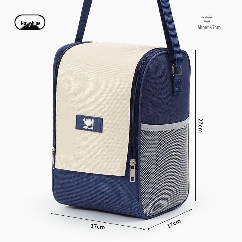 Large Insulated Bento Bag with Wide Opening for Students and Work