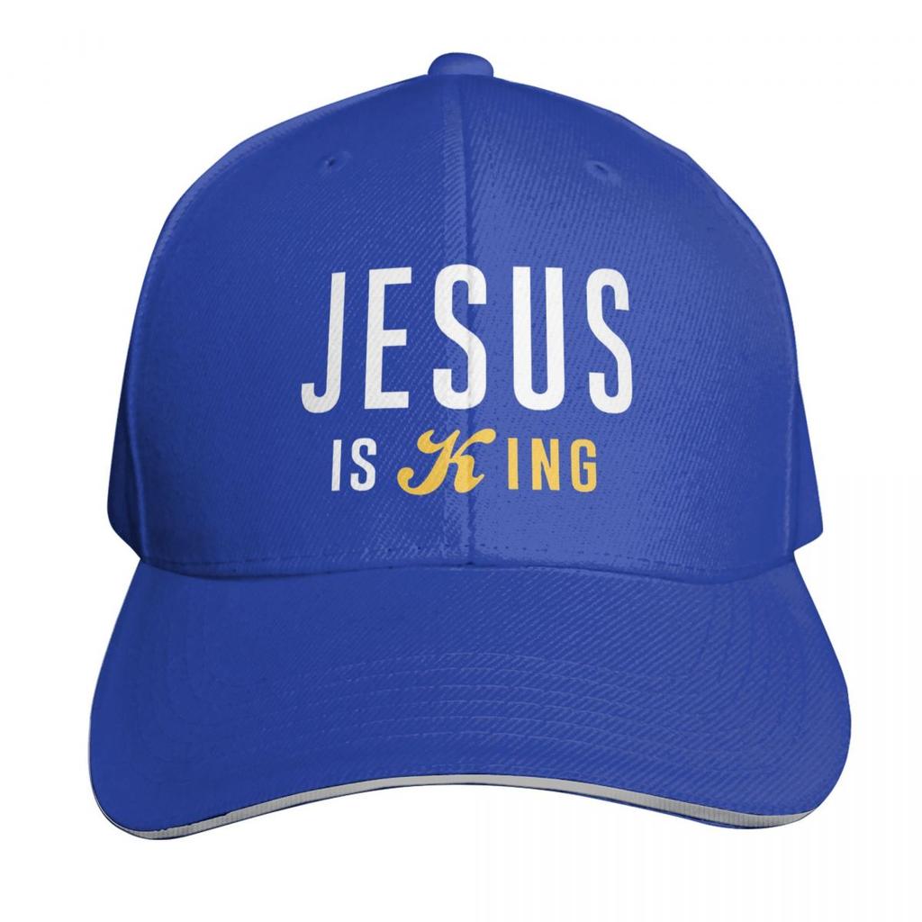 Jesus Is My King Christian Faith Catholic Cap Fashion Casual Baseball Caps Adjustable Hat Hip Hop Summer Unisex Baseball Hats