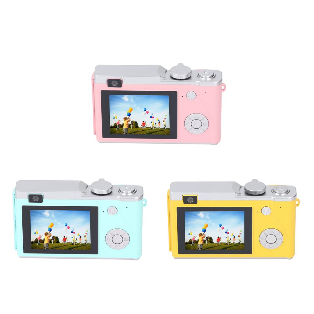 48MP 1080P Digital Camera 16X Digital Zoom 2.4inch HD Display Front and Rear Dual Lens Type C Chargi