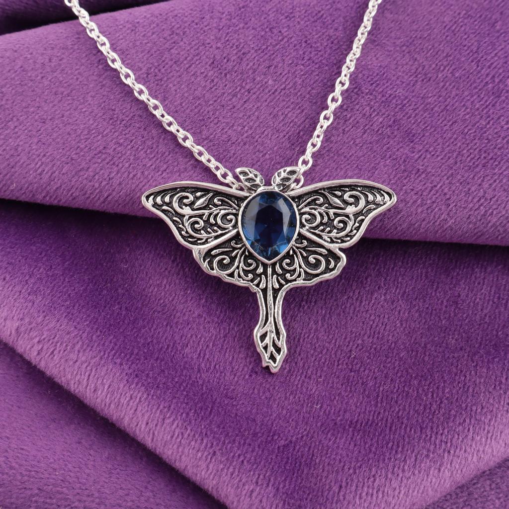 London Blue Topas Anhänger, 925 Sterling Silber Edelstein Schmuck, handgefertigter Anhänger, Für Thanksgiving