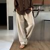 Khaki leichte Leinen-Freizeithose Herren Sommer Maifeiertag Reise Baumwolle und Leinen Old Money Stil Gerade Hose atmungsaktiv Lange Hose
