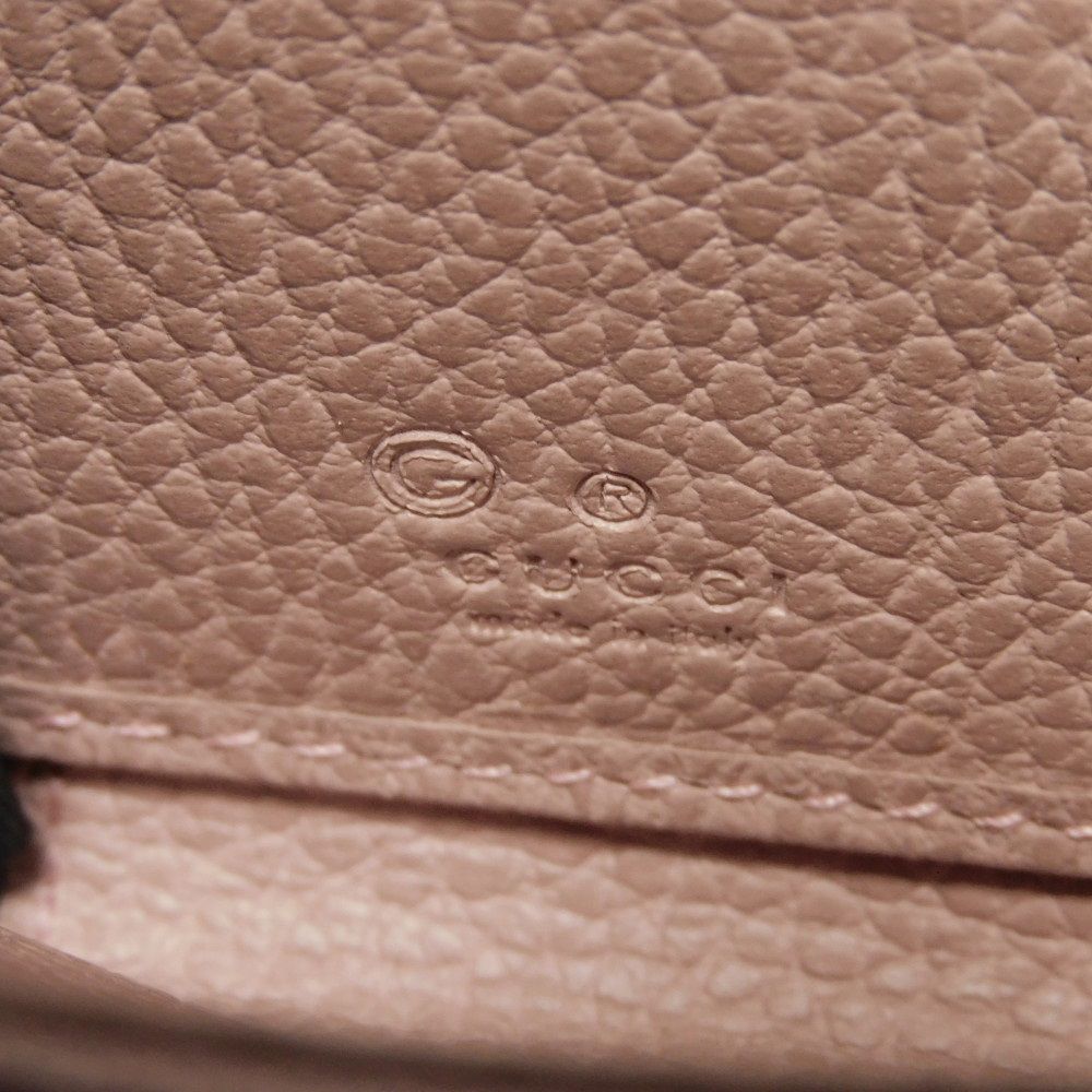 Used 9539 Double G Zip Around Wallet, 449347 CAO0G 5806 7940, Calfskin Zip Around Interlocking G, Soft Pink, Women's