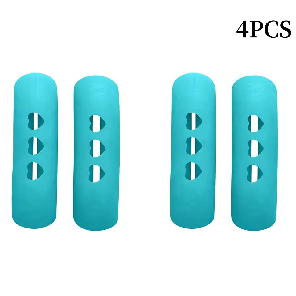 2/4Pcs Silicone Pan Handle Cover Heat Insulation Covers Pot Ear Clip Non-slip Steamer Casserole Pan Handle Holder Kitchen Tools