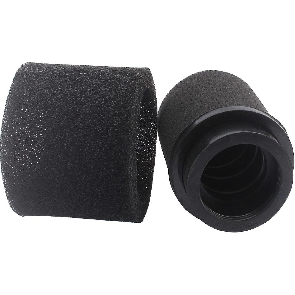 Universal 48mm 49mm 50mm Black Double Foam Pod Performance Filter for 50cc - 90cc 110cc 125cc ATV Quad Scooter Go Kart Moped Pit Dirt Super Bike GY6