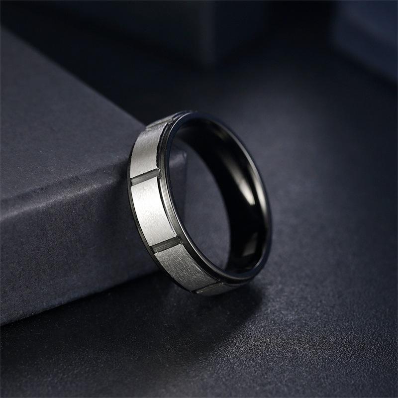 Trendy Fashion Titanium Steel Batch Flower Ring Women's Senior Temperament Couple Ring Trendy Men's Hand Jewelry
