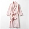 100% Cotton Waffle Bath Robe, Thin Water Absorbent Bathrobe for Men Women, Hotel B&B Beauty Salon Night Gown