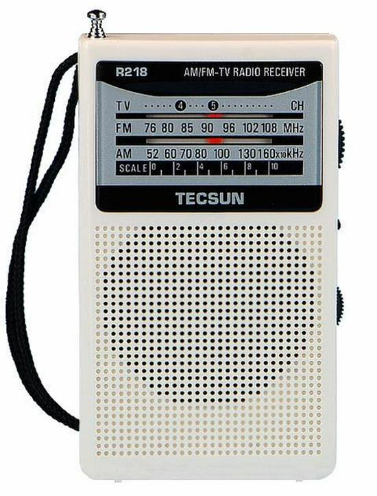 Tecsun R-218 Pocket FM/AM Radio with Campus Broadcast