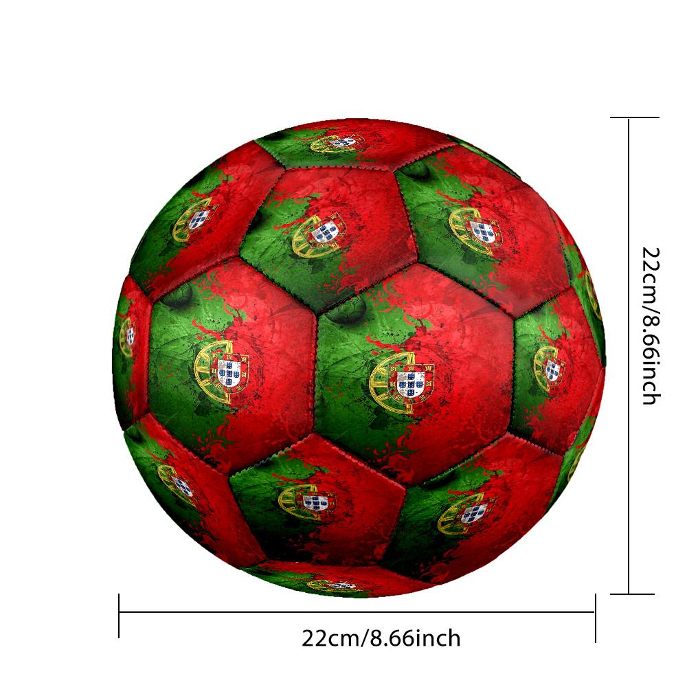 1pc Global Soccer Stars Size 5 Football Soccer Balls, Competition Sport Football Indoor And Outdoor Training Ball.Q702026