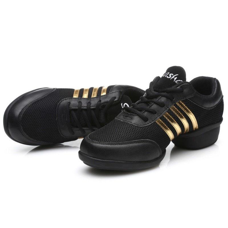 Hot Sale Jazz Dance Shoes for Women Mesh Breathable Sneakers Canvas Shoes Low Heel Soft Sole Latin Modern Dance Training