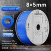 Zhuo Ji 8mm High-Pressure Transparent PU Air Hose for Air Compressors (Sizes: 4/6/10/12/14/16)