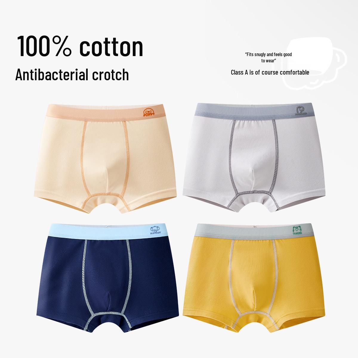 

Boys Pure Cotton Boxer Briefs, Ages 6-12, Comfortable Fit, No Pinching 5XL 80-110 jin, 155-170 cm