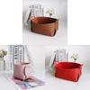 Nordic Minimalist Leather Desk Organizer With Foldable Design For Home Office And Study