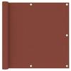 Terracotta Oxford Fabric Balcony Screen 90x300 Cm - VIDAXL - Waterproof and UV Protection