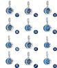 Nouveau pendentif Constellation du Zodiaque en cuivre bleu Charme à faire soi-même Perle pendante Compatible avec les bracelets à pendentifs authentiques Bijoux Charms Cadeau