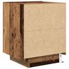 Nightstand with Drawers Reclaimed Wood Look 45 x 40 x 55 cm Engineered Wood