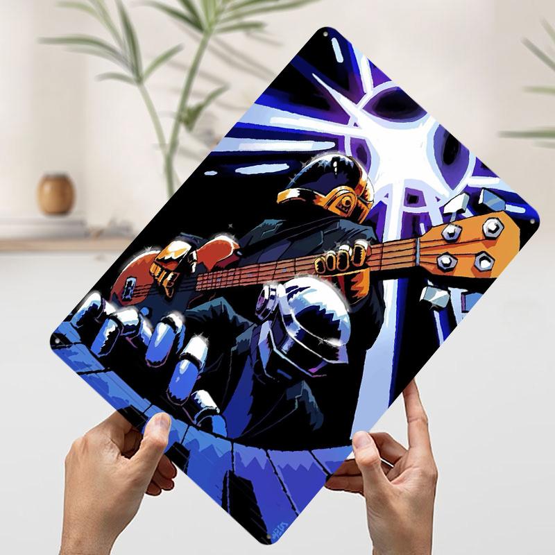 

Daft Punk Music Printed Poster Customized Wall Art Retro Vintage Metal Tin Signs for Bedroom Decoration Room Desk Decor Man Cave 7.9x11.8In(20x30cm)