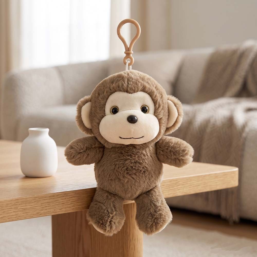 Taschenanhänger Simulation Affenpuppe Stofftier Affe Stofftier Anhänger Baby Beruhigungspuppe