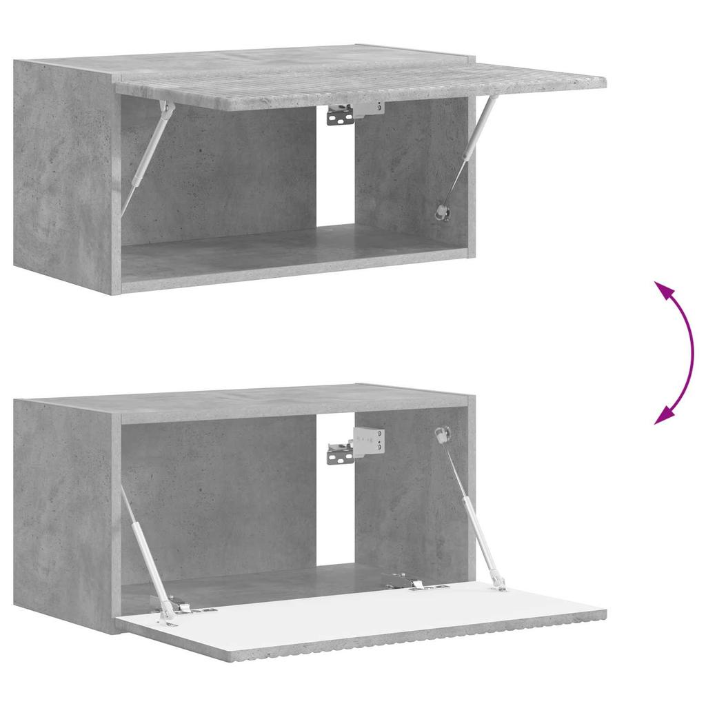 TV Cabinet Set 4 pcs Concrete Grey Particleboard