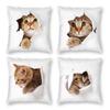 Bedroom Sofa Living Room Cushion Cover Cute Cat Pillowcase Kids Favorite    Decoration