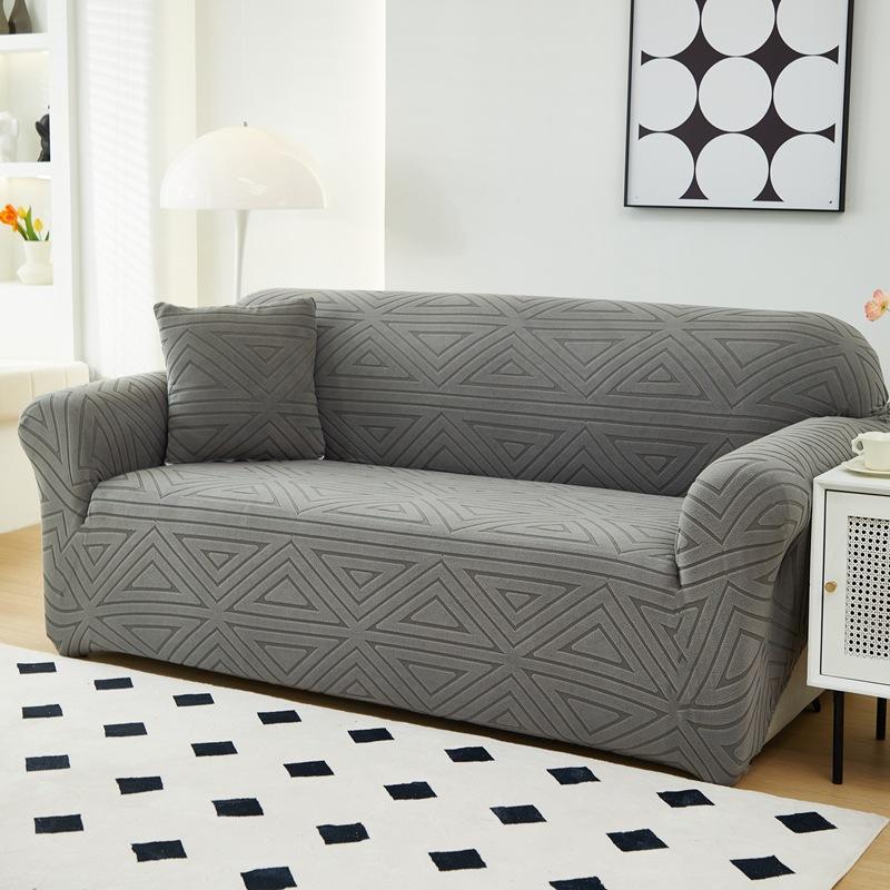 Моющийся однотонный универсальный чехол для дивана Противоскользящий и грязеотталкивающий эластичный жаккардовый чехол для дивана Single sofa cover 3554₽